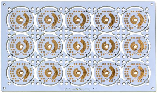 Aluminum Laminate LED Lightings PCB With 2.0mmm Thickness White Solder Mask